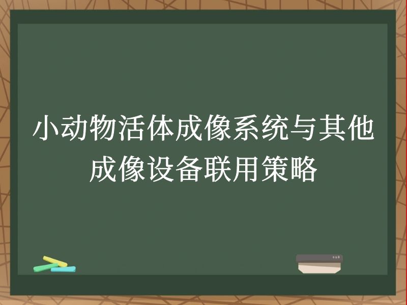 小动物活体成像系统与其他成像设备联用策略